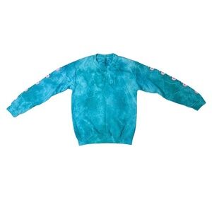 (Like-New) PacSun PS/LA Blue Tie-Dye Sweatshirt | Pink Yin Yang Crewneck – Small